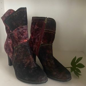 L’Artiste Neade boots Bordeaux multi size 38